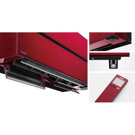 Nástěnná klimatizace Mitsubishi Diamond MSZ-LN60VG2 + MUZ-LN60VG2 RUBÍNOVĚ ČERVENÁ